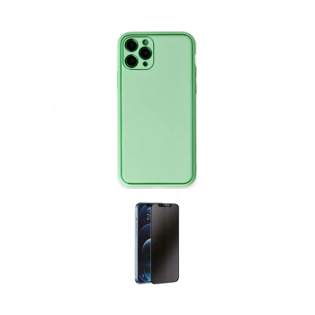 MARSİLYAN™- iPhone 11 Pro Kılıf Yadigar Klasik - Siyah 3D Antistatik Hayalet Cam Ekran Koruyucu