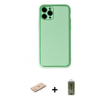 MARSİLYAN™- iPhone 11 Pro Kılıf Yadigar Klasik - Siyah Joko Magic 5D Hayalet Cam + Renkli Kamera Lens Koruma Cam - MI