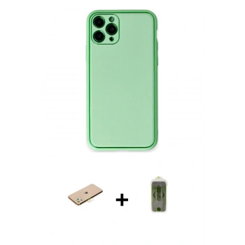 MARSİLYAN™- iPhone 11 Pro Kılıf Yadigar Klasik - Siyah Joko Magic 5D Hayalet Cam + Renkli Kamera Lens Koruma Cam - SI