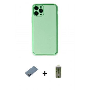 MARSİLYAN™- iPhone 11 Pro Kılıf Yadigar Klasik - Siyah Joko Magic 5D Hayalet Cam + Shine Kamera Lens Koruma Cam - SABE