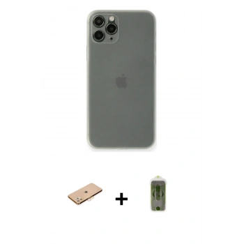 MARSİLYAN™- iPhone 11 Pro Kılıf Yadigar Yansıma Serisi - Siyah Joko Magic 5D Hayalet Cam + Renkli Kamera Lens Koruma Cam - TU