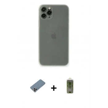 MARSİLYAN™- iPhone 11 Pro Kılıf Yadigar Yansıma Serisi - Siyah Joko Magic 5D Hayalet Cam + Shine Kamera Lens Koruma Cam - GI