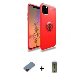 MARSİLYAN™- iPhone 11 Pro Kılıf Yankı Form Prime - Siyah Joko Magic 5D Hayalet Cam + Metal Kamera Lens Koruma Cam - KI