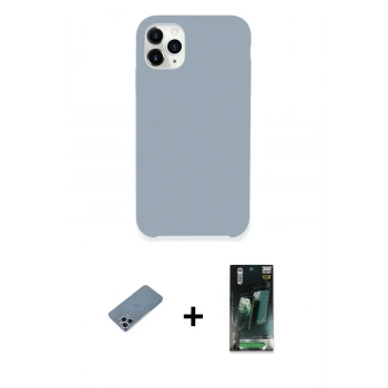 MARSİLYAN™- iPhone 11 Pro Kılıf Zirve Modern Özel Seri - Şeffaf 360 Full Body Arka Koruyucu + Shine Kamera Lens Koruma Cam - SABE
