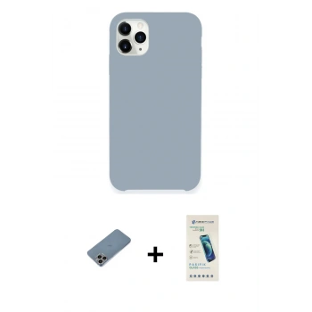MARSİLYAN™- iPhone 11 Pro Kılıf Zirve Modern Özel Seri - Şeffaf Pasifik Cam Ekran Koruyucu + Shine Kamera Lens Koruma Cam - GI