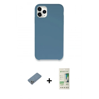MARSİLYAN™- iPhone 11 Pro Kılıf Zirve Modern Özel Seri - Siyah 20D Premium Cam Ekran Koruyucu + Shine Kamera Lens Koruma Cam - GS