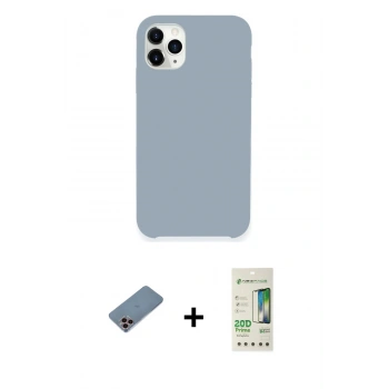 MARSİLYAN™- iPhone 11 Pro Kılıf Zirve Modern Özel Seri - Siyah 20D Premium Cam Ekran Koruyucu + Shine Kamera Lens Koruma Cam - PE