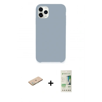 MARSİLYAN™- iPhone 11 Pro Kılıf Zirve Modern Özel Seri - Siyah 20D Premium Cam Ekran Koruyucu + Renkli Kamera Lens Koruma Cam - YL