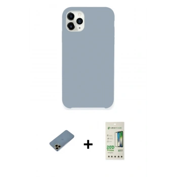 MARSİLYAN™- iPhone 11 Pro Kılıf Zirve Modern Özel Seri - Siyah 20D Premium Cam Ekran Koruyucu + Shine Kamera Lens Koruma Cam - GD