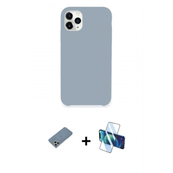 MARSİLYAN™- iPhone 11 Pro Kılıf Zirve Modern Özel Seri - Siyah 3D Antistatik Seramik Nano Ekran Koruyucu + Shine Kamera Lens Koruma Cam - GS