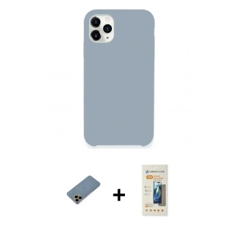 MARSİLYAN™- iPhone 11 Pro Kılıf Zirve Modern Özel Seri - Siyah 6D Mat Seramik Hayalet Nano Ekran Koruyucu + Shine Kamera Lens Koruma Cam - GD