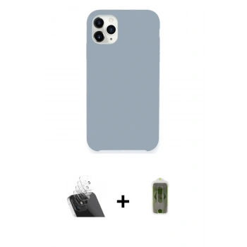 MARSİLYAN™- iPhone 11 Pro Kılıf Zirve Modern Özel Seri - Siyah Joko Magic 5D Hayalet Cam + Kamera Lens Koruma Cam - SF