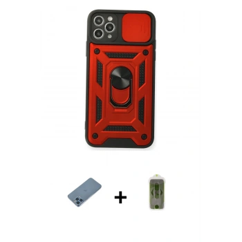 MARSİLYAN™- iPhone 11 Pro Max Kılıf Ahenk Klasik - Siyah Joko Magic 5D Hayalet Cam + Shine Kamera Lens Koruma Cam - MI