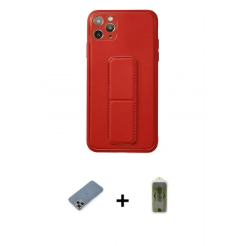 MARSİLYAN™- iPhone 11 Pro Max Kılıf Akış Doku - Siyah Joko Magic 5D Hayalet Cam + Metal Kamera Lens Koruma Cam - GD