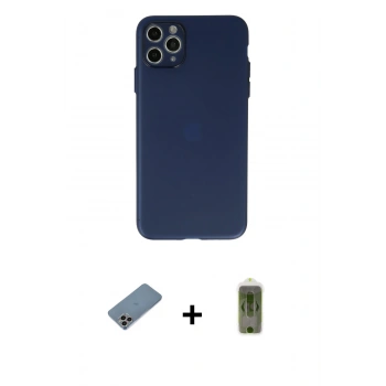 MARSİLYAN™- iPhone 11 Pro Max Kılıf Atlas Minimal Prime - Siyah Joko Magic 5D Hayalet Cam + Shine Kamera Lens Koruma Cam - GI