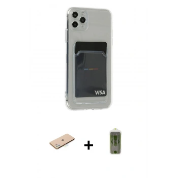 MARSİLYAN™- iPhone 11 Pro Max Kılıf Doruk Klasik Koleksiyonu - Siyah Joko Magic 5D Hayalet Cam + Renkli Kamera Lens Koruma Cam - MI