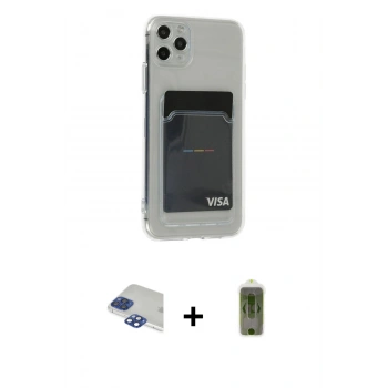 MARSİLYAN™- iPhone 11 Pro Max Kılıf Doruk Klasik Koleksiyonu - Siyah Joko Magic 5D Hayalet Cam + Pers Alüminyum Kamera Lens - LT