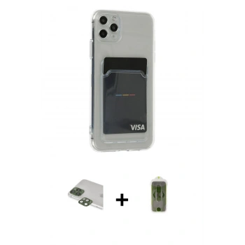 MARSİLYAN™- iPhone 11 Pro Max Kılıf Doruk Klasik Koleksiyonu - Siyah Joko Magic 5D Hayalet Cam + Pers Alüminyum Kamera Lens - YL