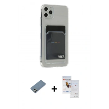 MARSİLYAN™- iPhone 11 Pro Max Kılıf Doruk Klasik Koleksiyonu - Siyah Seramik Nano Ekran Koruyucu + Shine Kamera Lens Koruma Cam - GS