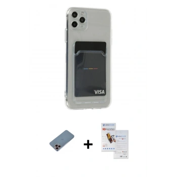 MARSİLYAN™- iPhone 11 Pro Max Kılıf Doruk Klasik Koleksiyonu - Siyah Seramik Nano Ekran Koruyucu + Shine Kamera Lens Koruma Cam - PE
