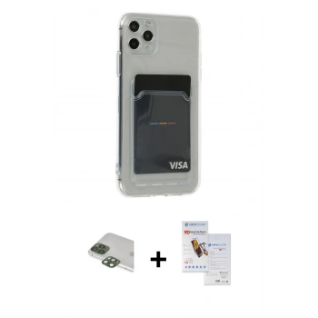 MARSİLYAN™- iPhone 11 Pro Max Kılıf Doruk Klasik Koleksiyonu - Siyah Seramik Nano Ekran Koruyucu + Pers Alüminyum Kamera Lens - YL