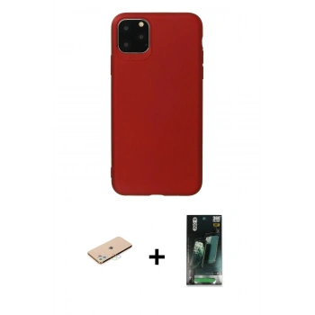 MARSİLYAN™- iPhone 11 Pro Max Kılıf Kozmos Yansıma Özel Seri - Şeffaf 360 Full Body Arka Koruyucu + Renkli Kamera Lens Koruma Cam - MI