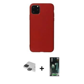 MARSİLYAN™- iPhone 11 Pro Max Kılıf Kozmos Yansıma Özel Seri - Şeffaf 360 Full Body Arka Koruyucu + Pers Alüminyum Kamera Lens - SH