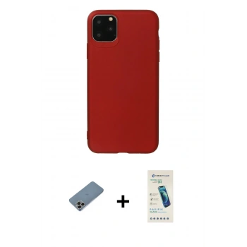 MARSİLYAN™- iPhone 11 Pro Max Kılıf Kozmos Yansıma Özel Seri - Şeffaf Pasifik Cam Ekran Koruyucu + Shine Kamera Lens Koruma Cam - GI