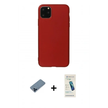 MARSİLYAN™- iPhone 11 Pro Max Kılıf Kozmos Yansıma Özel Seri - Şeffaf Pasifik Cam Ekran Koruyucu + Metal Kamera Lens Koruma Cam - MI