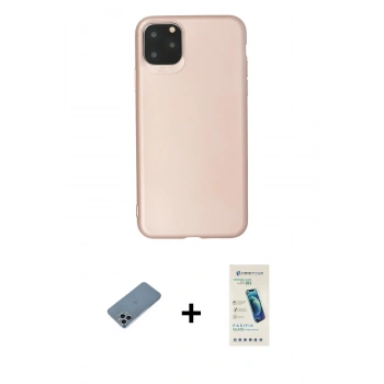 MARSİLYAN™- iPhone 11 Pro Max Kılıf Kozmos Yansıma Özel Seri - Şeffaf Pasifik Cam Ekran Koruyucu + Shine Kamera Lens Koruma Cam - SABE