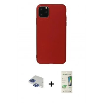 MARSİLYAN™- iPhone 11 Pro Max Kılıf Kozmos Yansıma Özel Seri - Siyah 20D Premium Cam Ekran Koruyucu + Pers Alüminyum Kamera Lens - LT