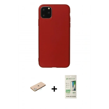 MARSİLYAN™- iPhone 11 Pro Max Kılıf Kozmos Yansıma Özel Seri - Siyah 20D Premium Cam Ekran Koruyucu + Renkli Kamera Lens Koruma Cam - MI