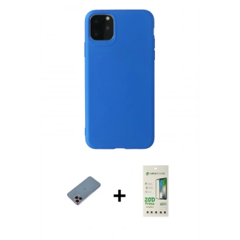 MARSİLYAN™- iPhone 11 Pro Max Kılıf Kozmos Yansıma Özel Seri - Siyah 20D Premium Cam Ekran Koruyucu + Shine Kamera Lens Koruma Cam - PE