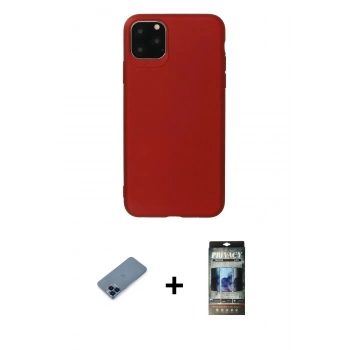 MARSİLYAN™- iPhone 11 Pro Max Kılıf Kozmos Yansıma Özel Seri - Siyah 34D Hayalet Izgaralı Cam + Metal Kamera Lens Koruma Cam - MI