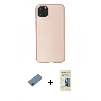 MARSİLYAN™- iPhone 11 Pro Max Kılıf Kozmos Yansıma Özel Seri - Siyah 6D Mat Seramik Hayalet Nano Ekran Koruyucu + Metal Kamera Lens Koruma Cam - AKYL