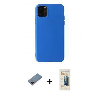 MARSİLYAN™- iPhone 11 Pro Max Kılıf Kozmos Yansıma Özel Seri - Siyah 6D Mat Seramik Hayalet Nano Ekran Koruyucu + Shine Kamera Lens Koruma Cam - GI