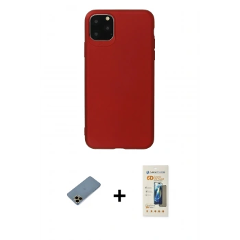 MARSİLYAN™- iPhone 11 Pro Max Kılıf Kozmos Yansıma Özel Seri - Siyah 6D Mat Seramik Hayalet Nano Ekran Koruyucu + Shine Kamera Lens Koruma Cam - GD