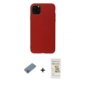 MARSİLYAN™- iPhone 11 Pro Max Kılıf Kozmos Yansıma Özel Seri - Siyah Mat Seramik Nano Ekran Koruyucu + Shine Kamera Lens Koruma Cam - GI