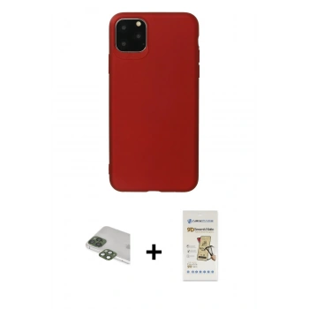 MARSİLYAN™- iPhone 11 Pro Max Kılıf Kozmos Yansıma Özel Seri - Siyah Mat Seramik Nano Ekran Koruyucu + Pers Alüminyum Kamera Lens - YL