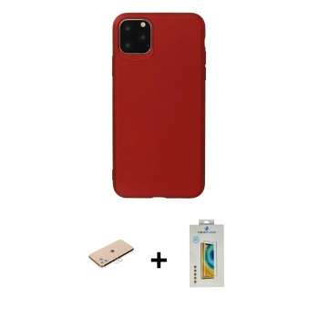 MARSİLYAN™- iPhone 11 Pro Max Kılıf Kozmos Yansıma Özel Seri - Siyah Polymer Nano Ekran Koruyucu + Renkli Kamera Lens Koruma Cam - MI