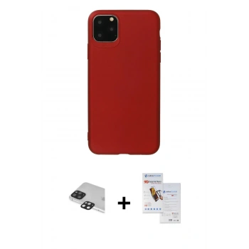 MARSİLYAN™- iPhone 11 Pro Max Kılıf Kozmos Yansıma Özel Seri - Siyah Seramik Nano Ekran Koruyucu + Pers Alüminyum Kamera Lens - SH