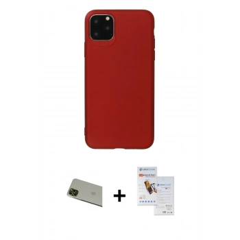 MARSİLYAN™- iPhone 11 Pro Max Kılıf Kozmos Yansıma Özel Seri - Siyah Seramik Nano Ekran Koruyucu + Rainbow Kamera Lens Koruma Cam - YL