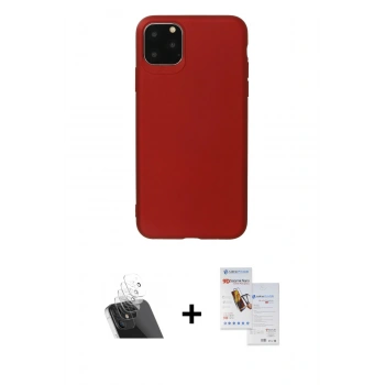 MARSİLYAN™- iPhone 11 Pro Max Kılıf Kozmos Yansıma Özel Seri - Siyah Seramik Nano Ekran Koruyucu + Kamera Lens Koruma Cam - SF