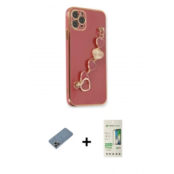 MARSİLYAN™- iPhone 11 Pro Max Kılıf Nova Işık Prime - Siyah 20D Premium Cam Ekran Koruyucu + Shine Kamera Lens Koruma Cam - GI
