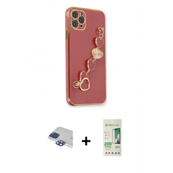 MARSİLYAN™- iPhone 11 Pro Max Kılıf Nova Işık Prime - Siyah 20D Premium Cam Ekran Koruyucu + Pers Alüminyum Kamera Lens - LT