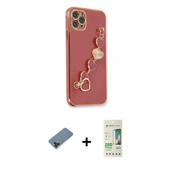 MARSİLYAN™- iPhone 11 Pro Max Kılıf Nova Işık Prime - Siyah 20D Premium Cam Ekran Koruyucu + Metal Kamera Lens Koruma Cam - SH