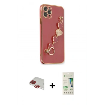 MARSİLYAN™- iPhone 11 Pro Max Kılıf Nova Işık Prime - Siyah 20D Premium Cam Ekran Koruyucu + Pers Alüminyum Kamera Lens - KI