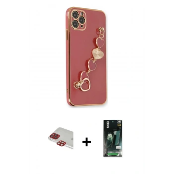 MARSİLYAN™- iPhone 11 Pro Max Kılıf Nova Işık Prime - Siyah 360 Mat Full Body Arka Koruyucu + Pers Alüminyum Kamera Lens - KI