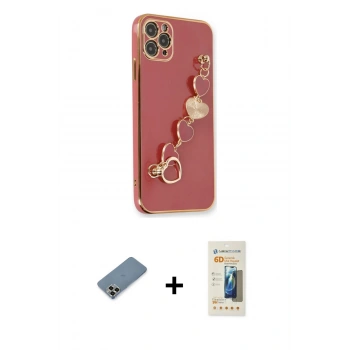 MARSİLYAN™- iPhone 11 Pro Max Kılıf Nova Işık Prime - Siyah 6D Mat Seramik Hayalet Nano Ekran Koruyucu + Metal Kamera Lens Koruma Cam - GD