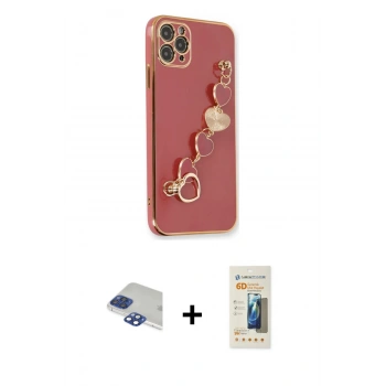 MARSİLYAN™- iPhone 11 Pro Max Kılıf Nova Işık Prime - Siyah 6D Mat Seramik Hayalet Nano Ekran Koruyucu + Pers Alüminyum Kamera Lens - LT